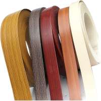 Furniture sealing materials wood grain 5mm thick pvc edge banding, decorative wood pvc edge banding tape